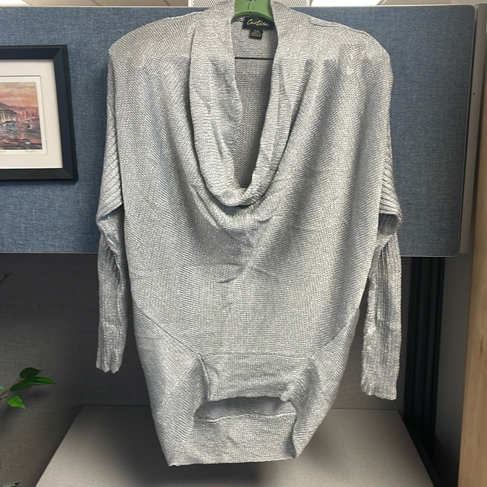 Sparkly silver sweater